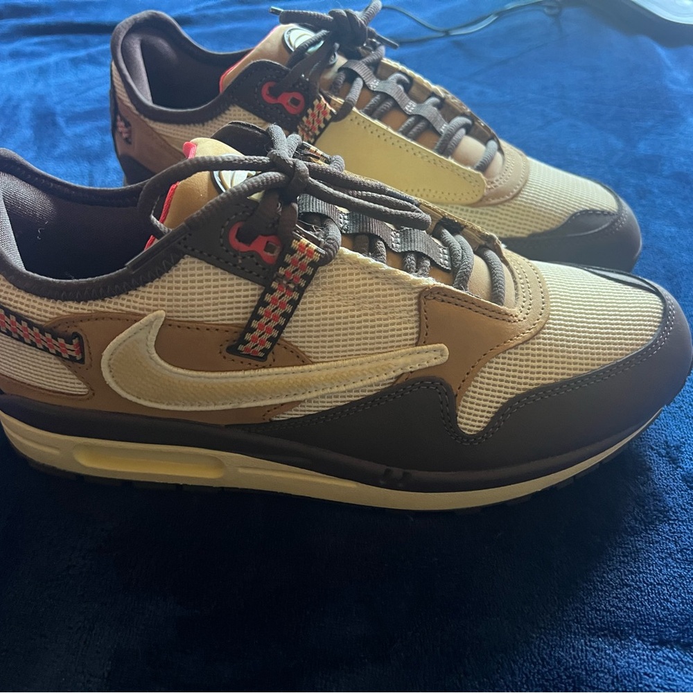 Nike Travis Scott Air Max Cactus Jack shoes.